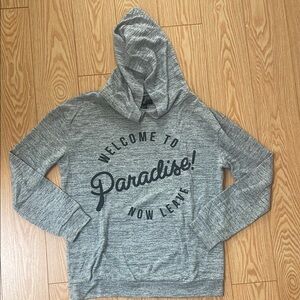 G21 Gray Hoodie with Paradise Print | Size: XS